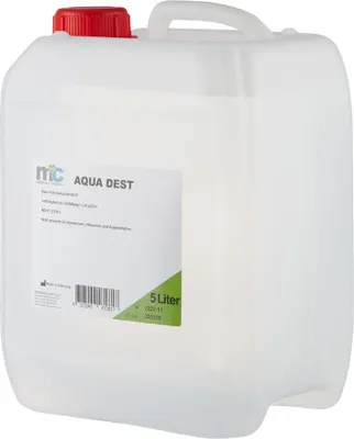 Produktbild von Destilliertes Wasser AQUA DEST, unsteril und mikrofiltriert, 5 Liter