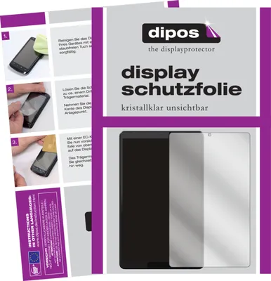 Produktbild von 2x Schutzfolie für Lenovo Smart Tab M8 klar Displayschutzfolie Folie Display Schutz dipos