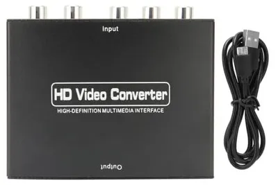 Productafbeelding van YPbPr naar HDMI Adapter, Ondersteunt 1080P Video Audio Converter voor DVD naar HDTV Monitor