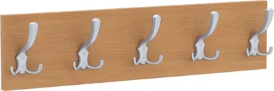 Obrázek produktu pro AKKE Bavaria Buche Garderobenleiste horizontální malé ALU háčky ŠxV: 60x15 cm