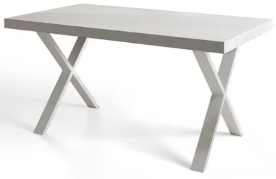 Immagine prodotto di Tavolo da Pranzo 160x260 cm, Tavolo Allungabile, per Cucina e Sala da Pranzo, Gambe in Metallo Stabili, Collezione Loft X, Bianco