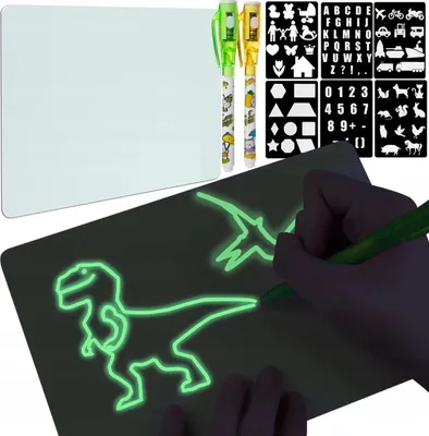 Obrázok produktu pre Tabuľa na kreslenie pre deti 30x21cm MAGIC DRAWING BOARD kreslenie svetlom
