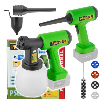 Obrázek produktu pro Aku stříkací pistole Procraft PSE22bb s funkcí ofukování (bez baterie a nabíječky)