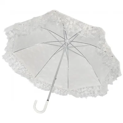 Produktbild von Brautschirm Stockschirm Regenschirm Damen weiß