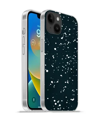 Produktbild von MuchoWow® Handyhülle Schutzhülle Hülle für Apple iPhone 14 Plus - Soft case Polka dots - Schwarz - Weiß Silikon Softcase Handy Hülle - Abbildung