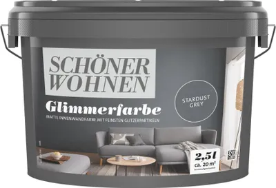 Produktbild von Schöner Wohnen 2,5 l Glimmerfarbe Stardust Grey