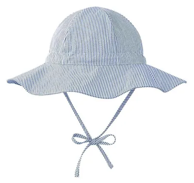 Produktbild von Sonnenhut Baby Baumwolle UV Schutz 50+ Dunkelblau 50-52