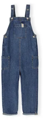 Minoti Jeanslatzhose Blau für Mädchen, Vorderansicht 2
