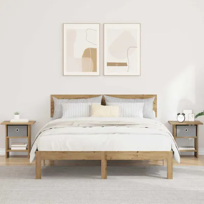 Immagine prodotto di vidaXL Comodino 2 pezzi Rovere Artisan 41 x 40 x 45 cm Materiale ligneo