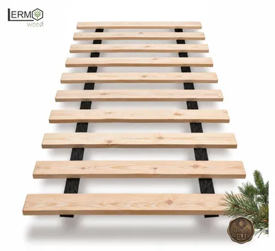 Produktbild von Lermowood Rollrost 70 x 200cm (10 Latten) - Extrem stabil, Massivholz - Lattenrost Bettrost Holzlatten Latten Rost