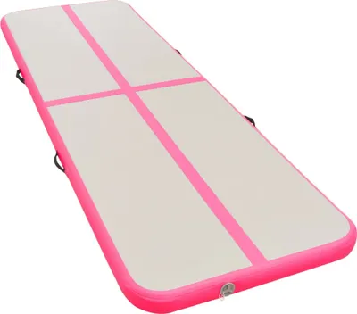 Produktbild von vidaXL Aufblasbare Gymnastikmatte mit Pumpe 700×100×10 cm PVC Rosa