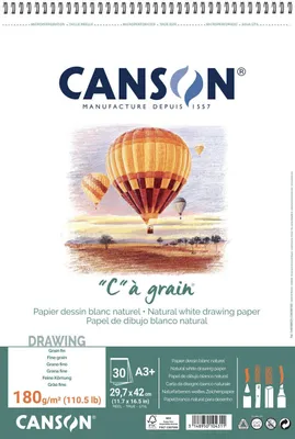Zdjęcie produktu dla Canson Sp Càgrain Szkicownik 30 A3 180 g White
