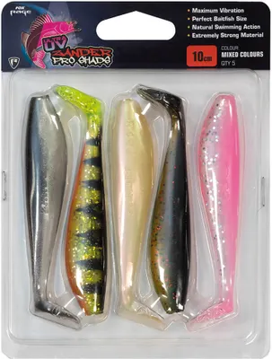 Produktbild von Fox Rage Zander Pro mixed UV Colour Pack - 5 Gummifische , Länge:10cm