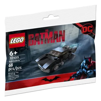 A LEGO polybag featuring The Batman Batmobile.