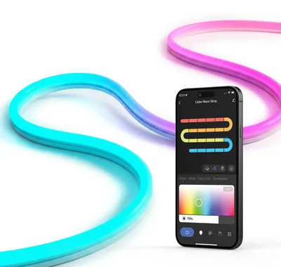 Produktbild von Calex Smart Neon Flex LED-Streifen 2M, RGBIC, Razer Chroma Sync