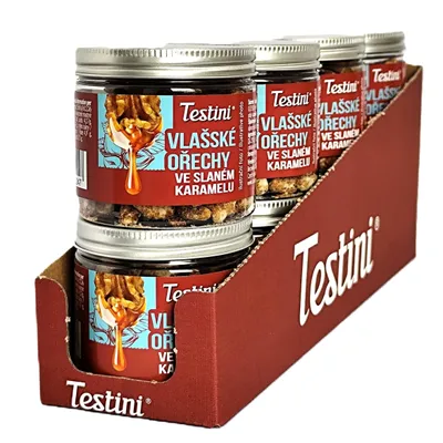 Obrázek produktu pro Vlašské ořechy ve slaném karamelu Testini®, 8 ks v balení