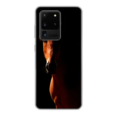 Produktbild von MuchoWow® Handyhülle Schutzhülle Hülle für Samsung Galaxy S20 Ultra Pferd - Licht - Porträt Silikon Softcase Handy Hülle - Karteninhaber
