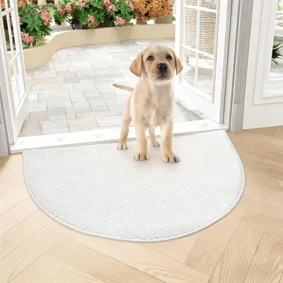 Imagen del producto de Alfombra antideslizante semicircular, de 80 x 120 cm, para uso interior y exterior