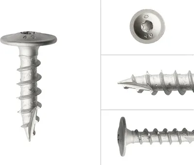 Produktbild von Pfostenträgerschrauben verzinkt 10 x 40 mm - pro 50 Stück