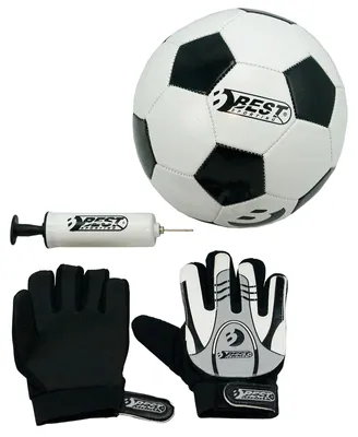 Produktbild von Best Sporting Set Fußball + Torwarthandschuhe + Ballpumpe