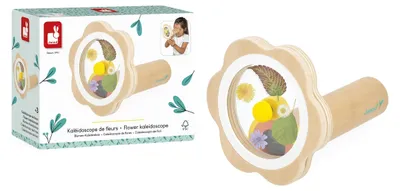 Productafbeelding van Janod – Bloemkaleidoscoop – Houten speelgoed om een bloemkaleidoscoop te maken