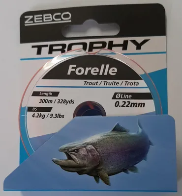 Produktbild von Forelle Angelschnur monofil fluo orange Ø 0,22mm 300m 4,2 kg