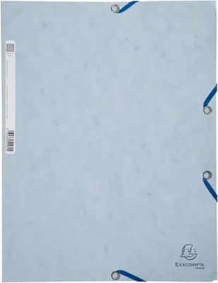 Image de Exacompta 55531E Chemise à élastiques 3 rabats DIN A4 gris clair