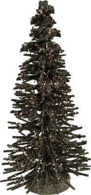 Produktbild von Clayre & Eef Weihnachtsdekorationsfigur Weihnachtsbaum Ø 14x25 cm Grün Holz