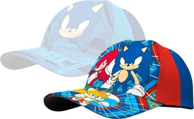 Immagine prodotto di Cappello di cotone Sonic - Cappello da baseball per bambini 52 rosso