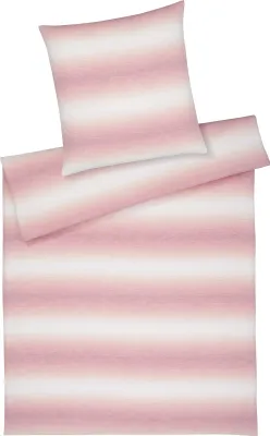 Produktbild von elegante Halbleinen-Bettwäsche-Garnitur Layer Farbe Wassermelone Größe 135x200+40x80