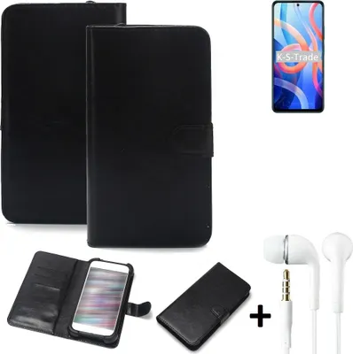 Produktbild von K-S-Trade Wallet Case Handyhülle kompatibel mit Xiaomi Redmi Note 11 Schutzhülle Flip cover Flipstyle Tasche Hülle Flipcover Slim Bumper schwarz +
