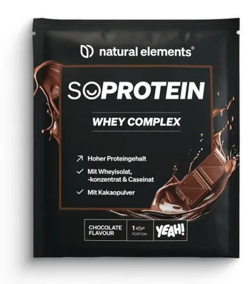 Produktbild von SoProtein Whey Complex - 30 g Pulver_für 1 Portion / Chocolate