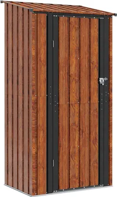 Produktbild von vidaXL Gartenhütten Braun 103 x 74 x 200 cm Metall