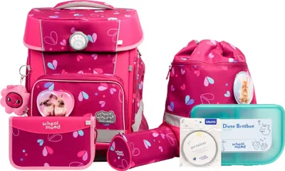 Zdjęcie produktu dla School-Mood Champion Maxx Pro Klara (króliczek), 7-częściowy zestaw plecaków szkolnych