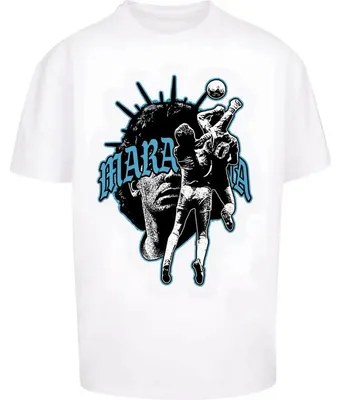 Image de Mister Tee - T-shirt "Hand Of God" pour hommes, coupe oversize, modèle TN2329 (M) (blanc)