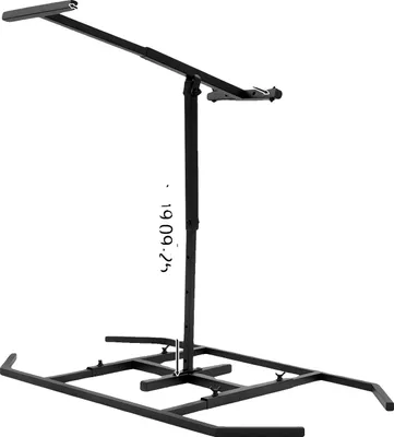 Obrázek produktu pro Ruční lis na odpadky, robustní ocelová konstrukce, nastavitelný design, černý