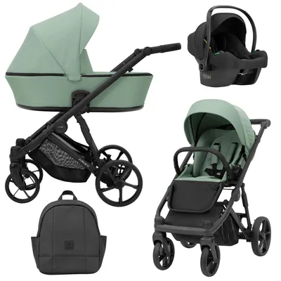 Produktbild von Kunert Arizo 3-in-1 Kombikinderwagen Mint mit Babyschale