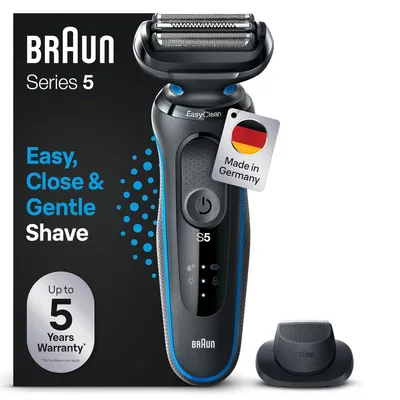 Produktbild von Series 5 Elektrorasierer mit EasyClick-Aufsatz und Präzisionstrimmer, Herren-Elektrorasierer, EasyClean, Wet & Dry, Geschenk Mann, 51-B1200s