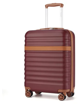 Image de Ensemble de valises à 3 pièces - Valises à coque rigide en ABS+PC - 4 roulettes à 360° - Serrure TSA - Dimensions : 50,8 + 61 + 71,1 cm - Couleur : marron
