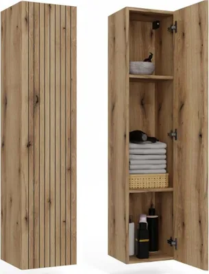 Obrázek produktu pro BDW, TIGO 1D koupelnová skříňka, dub Evoke, 135 × 31 × 29,5 cm, nástěnná