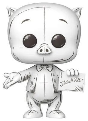 Image de Looney Tunes POP ! Figurine en vinyle animée Porky Pig ? 9 cm