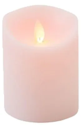 Produktbild von Anna's Collection Stumpfe Kerze - LED - rosa - 10 cm