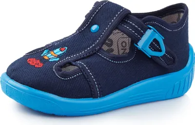 Produktbild von Ladeheid Kinder Hausschuhe LARW002 (Marineblau/Blau, 18 EU)