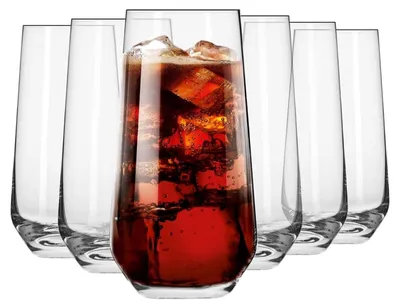 Produktbild von Omgoods – Set mit 12 Kristallgläsern, 480 ml Fassungsvermögen
