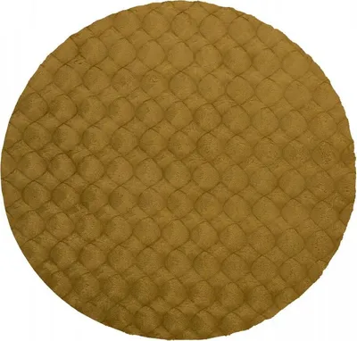 Image de 120 x 120 (diamètre) cercle Tapis Diamond Cut 800 Honey cercle