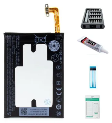 Produktbild von HTC Akku-Set für HTC 10, 3000 mAh, Premium-Set mit 98 Werkzeug-Bits