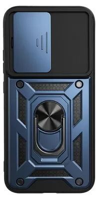 Obrázok produktu pre Avizar, puzdro pre Oppo A6 Pro s krúžkovým držiakom a posuvným krytom fotoaparátu, modré