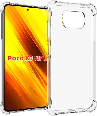 Obrázek produktu pro Xiaomi Poco X3 NFC Pouzdro, Průhledné Měkké TPU Bumper, Nárazuvzdorné Ochranné Pouzdro pro Xiaomi Poco X3 NFC
