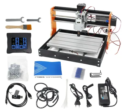 Obrázok produktu pre CNC stroj, riadenie laseru a vretena, kompaktná konštrukcia, s ovládačom 2-a, s 10 W laserom
