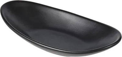 Obrázek produktu pro Černý oválný podnos na šperky, 21 x 11 x 4 cm